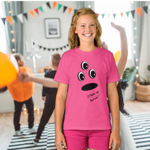 T-shirt Fun Mignonne Visage Facile Halloween costume