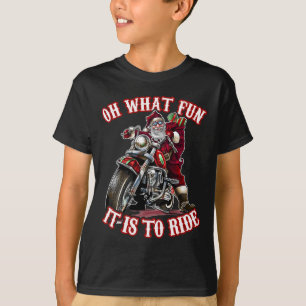 T-shirt Fun Motorcycle Biker Grand-père Père Noël Rider No