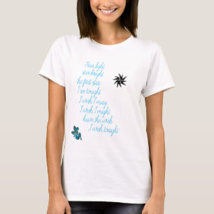 T-shirt Fun Novelty WISH STAR LIGHT STAR