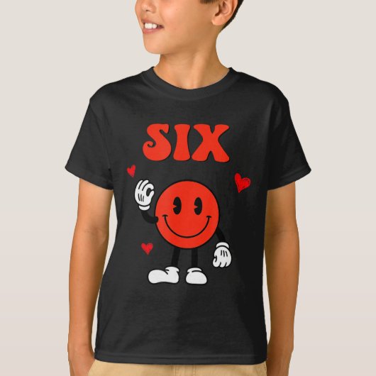 T-shirt Fun Number 6 Funny 67 Meme Six Seven 6 7 Valentine (Devant)