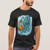 T-SHIRT FUN OCTOPUS OCTOPUS DIVER PERISCOPE UNDERWATER SUB (Devant)