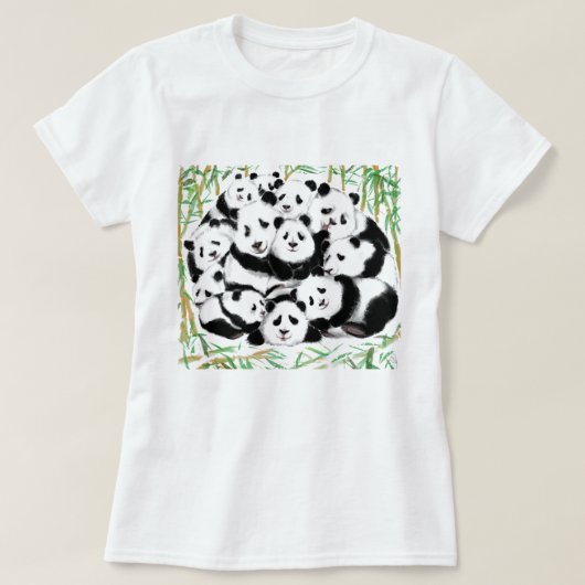 T-shirt Fun Panda Drôle (Design devant)