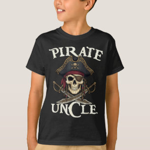 T-shirt fun pirate oncle crâne famille costume coo