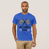 T-shirt Fun Pit Crew Papa Correspondant Famille (Devant entier)