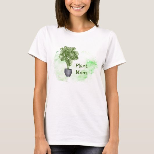 T-shirt Fun Plante Maman Citer Houseplant Monstera (Devant)