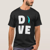 T-shirt Fun Platform Diver Springboard Diving (Devant)