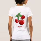 T-shirt Fun Red Cherries Design Personnalisé (Dos)