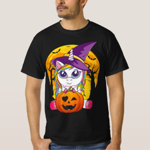 T-shirt Fun Retro Halloween Cadeaux Cute Witchy Unicorn Gi