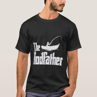 T-shirt Fun Rodfather Pêche Fête des pères Movie Pun Da