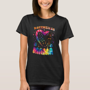 T-shirt Fun Rottweiler Mama Pet Dog Rottweiler Maman Prese