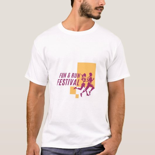 T-shirt Fun & Run Festive Event Royale Designs (Devant)