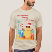 T-shirt Fun Santa Claus Fête Noël Snowman Custom (Devant)