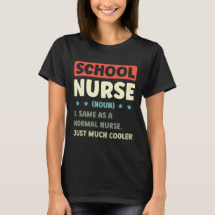 T-shirt Fun School Nurse Définition Retour À L'École