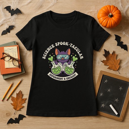 T-shirt Fun Science Spook-tacular Lab School Enseignants S