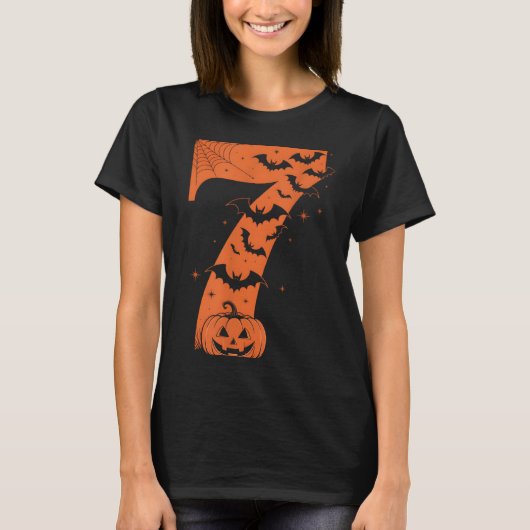 T-shirt Fun Six Seven 6 7 Meme Design Couples Halloween (Devant)