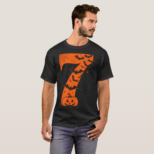 T-shirt Fun Six Seven 6 7 Meme Design Couples Halloween (Devant entier)