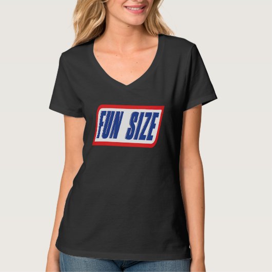 T-shirt Fun Size  Candy Bar Style Label (Devant)