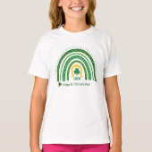 T-shirt Fun St Patrick Boho Rainbow Luck Clover Leprechaun (Devant)