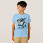 T-shirt Fun Summer requin ajouter textos garçons (Devant entier)