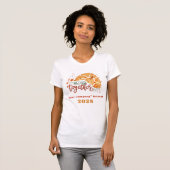 T-shirt Fun Sun Retro Mieux Ensemble Nom Customisé Année (Devant entier)