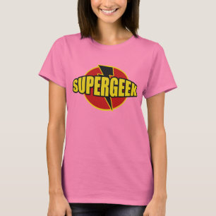 T-shirt Fun SUPERGEEK Graphic TEE