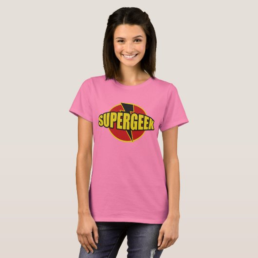 T-shirt Fun SUPERGEEK Graphic TEE (Devant entier)