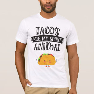 T-shirt Fun Tacos sont mon esprit animal humoristique