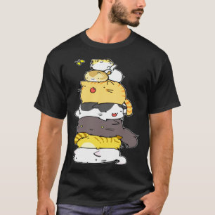 T-shirt Fun Tee Chat Behold A Meowtain Montagne De Chats C