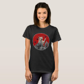 T-shirt Fun Tee Chat montrant un chat semant la pagaille d (Devant entier)