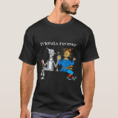 T-shirt Fun Tee Shirt Friends Forever Wizard Of Oz Ecrow (Devant)