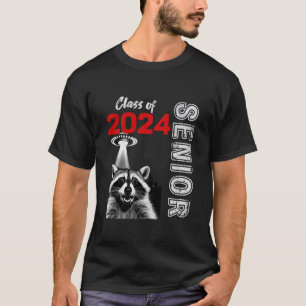 T-shirt Fun Trendy UFO Raccoon Classe de Graduation de 202