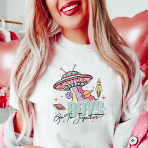 T-shirt Fun Valentine Shirt, Garçons Aller à Jupiter