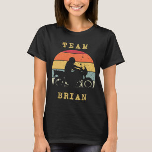 T-shirt Fun Vintage Retro Sunset Brian Motorcycle Rider