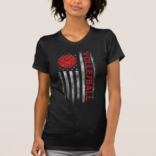 T-shirt Fun Volleyball Design Pour Hommes Femmes USA Patri