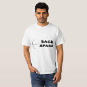 T-shirt Fun Web Lingo BACK SPACE Tee n Chemises (Devant entier)