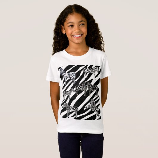 T-Shirt Fun Zebra Lover (Devant entier)