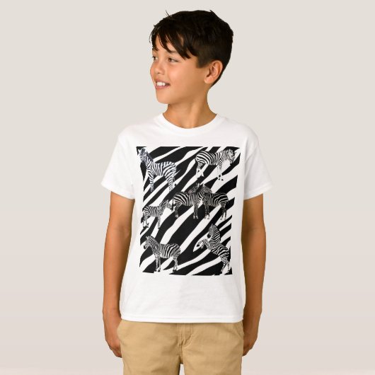 T-shirt Fun Zebra Lover (Devant entier)