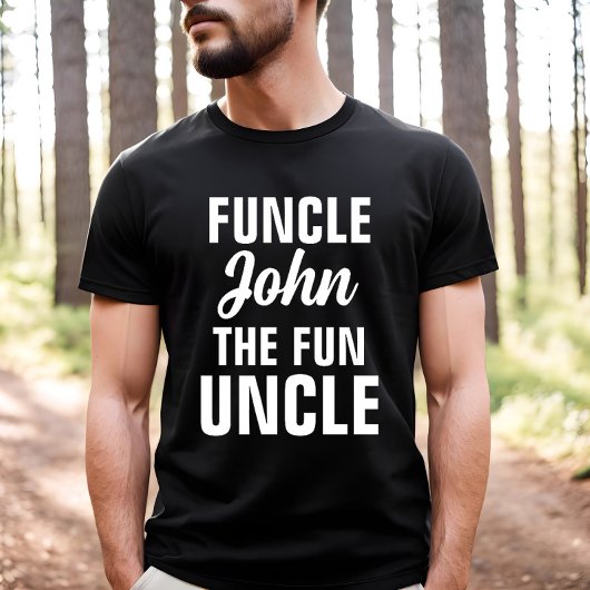 T-shirt Funcle Le Cool et l'oncle drôle cadeau - Nom perso
