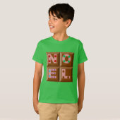 T-shirt fundamenteel groen boor Design KERSTMIS (Voorkant volledig)