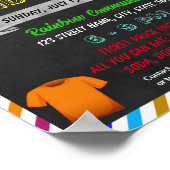 T-shirt Fundraiser event sjabloon Poster (Hoek)