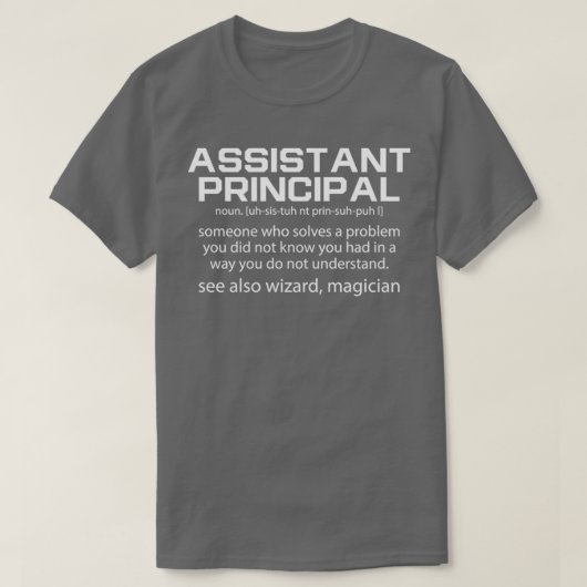 T-shirt Fundy Assistant principal Définition Assistant Pri (Design devant)