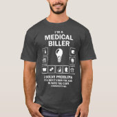 T-shirt Fundy Facturation Coder Médicale Je suis un fourni (Devant)