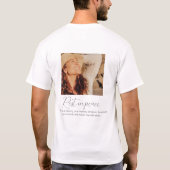 T-shirt Funérailles de collection photo simple et moderne (Dos)