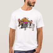T-shirt Funérailles de poulet (Devant)