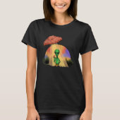 T-shirt Fungus Magic Psilocybin Mushrooms Alien UFO (Devant)
