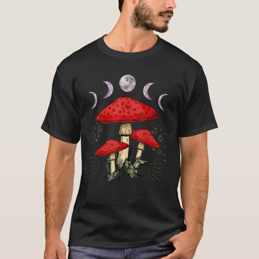 T-shirt Fungus Magic Psilocybin Mushrooms Hippie  1 (Devant)