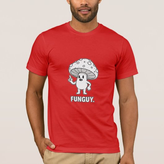 T-shirt Funguy Mushroom Character (Devant)
