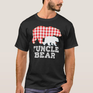 T-shirt Funk Plaid Grande Ours Papa Papy Fier