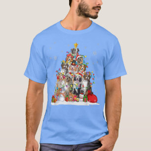 T-shirt Funky Australian Shepherd Chien Noël Arbre de Noël