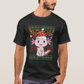 T-shirt Funky Axolotls Père Noël Reindeer Lights laid Chri (Devant)